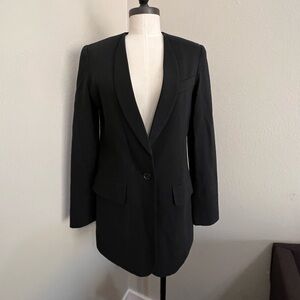 SMYTHE Black double lined womens blazer